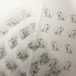 ☆人気☆【くま・デザインペーパー】・ラッピング帯・ラッピング・包装紙・A4・10枚セット