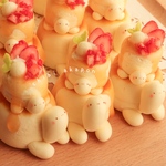 [再販予定]*かめパンケーキ*たっぷりストロベリー*