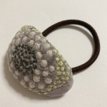 ミナペルホネン　ヘアゴム　handmade chum グレー