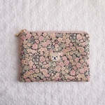 リバティ チャイブ ミニポーチ 🎀 刺繍ワッペン付き🧸