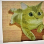 オリジナルイラスト「猫の絵のジグソーパズル」