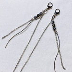 【リニューアルセール対象】シルバーパール ウェーブEarring マスクストラップ / グラスコード