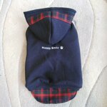 犬服！Ｌsize！チェック重ね着