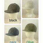 4colors リネンへリンボーン ショートブリムキャップ N001