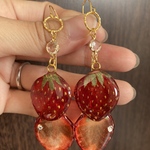 いちごいっぱいピアス［送料無料］