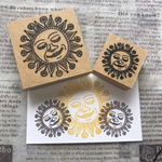 ｡.*☀️エスニック＊太陽大＆小 2点セット②｡.*☀️スタンプ はんこ
