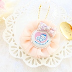 [完成品]シフォンマタニティロゼット＊ごく薄ピンク