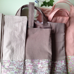 6点セット♪お客様特別オーダー品♪体操着袋&上靴入れ&レッスンバッグ&ランチョンマット♪リバティ