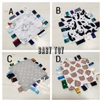 【カシャカシャ布おもちゃ　ベビートイ】くまちゃん　くま　サメ　星