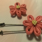 つまみ細工 花モチーフピンブローチ 和小物