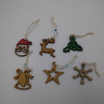 ☆クリスマスオーナメント：サンタカラーセット【A1】…6個セット☆