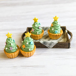 ミニチュア・クリスマスカップケーキセット