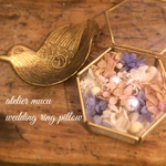 ajisai wedding ring pillow  perpleリングピロー