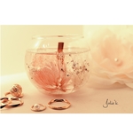 Flower glass candle （グラスキャンドル/シルバーデイジー/木芯/かすみ草/シルバー/可愛い/人気/プレゼント/ボタニカルキャンドル）