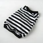フレンチブルドック服 ラグラン モノクロボーダー