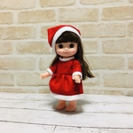 メルちゃん　ソランちゃん　レミンちゃん　コスチューム（クリスマス）赤