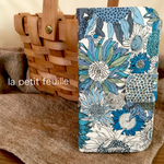名入れ可『Liberty-blue』iPhone6/6s手帳型ケース