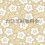 お急ぎ追加料金及びカスタムオーダー料金