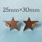 importメタルピアス　マットゴールド　2個1セット