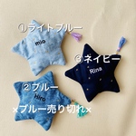 新色追加☆お名前刺繍星ポーチ☆名入れ可