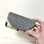 《お札を折らずに収納出来る・受注制作》 circle o ha na LEMON  ミニ財布