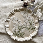 1枚 綺麗 花 ホワイトアジサイ フラワーモチーフ BK211206 ハンドメイド 手芸 素材 材料 DIY