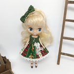 プチブライス 着せ替え  クリスマス ワンピース