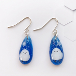 ✨再販✨雪夜のシマエナガピアス／イヤリング