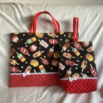 【ｓ様オーダー品】レッスンバッグ・上履き入れ★アイスキャンディー