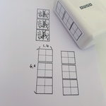 ポンポン押せる3マススタンプ　