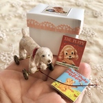 箱入り＊ワンちゃんプルトイ＊ダックスちゃん＊Sweet Puppy On Wheels