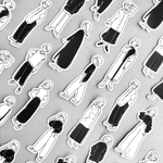 フレークシール5 モノクロファッションガールズ