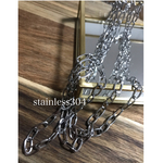 304stainless オーバルチェーン 50㎝ 