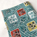 フィードサック　23cm x 25cm カットクロス レトロ花柄　F0151
