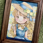 【水彩原画】手描きイラスト　レモンカクテル