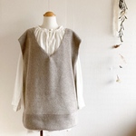 【☆】30％off  秋冬メルトンフリースのビッグサイズのベスト/グレージュ