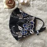 再販×6【人気レース】繊細✴︎豪華！ビジュ付きレースマスク✴︎両面クレンゼ✴︎大きいサイズも