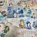 (再販×7)花いっぱいのジャーナルペーパーセットi＊コラージュ素材＊ジャンクジャーナル