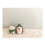 雪だるまとハリネズミさん