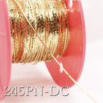 【1m】ビーズが通せるスエッジ-ビーディングチェーン-245PN-D/C【金色】