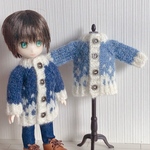 オビツ11・ねんどろいどどーるサイズ　雪降る街のカーディガン