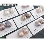 【年末感謝祭】選べる S～M ★★ 淡水バロックパール  ピアス/イヤリング 【599】