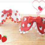 🍓いちごちゃんバージョン①襟付き猫ちゃん首輪