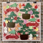 盆栽とクリスマスエフェメラル