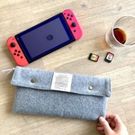 クラッチバック みたいな　大人の switchポーチ　URBAN STYLE   グレー