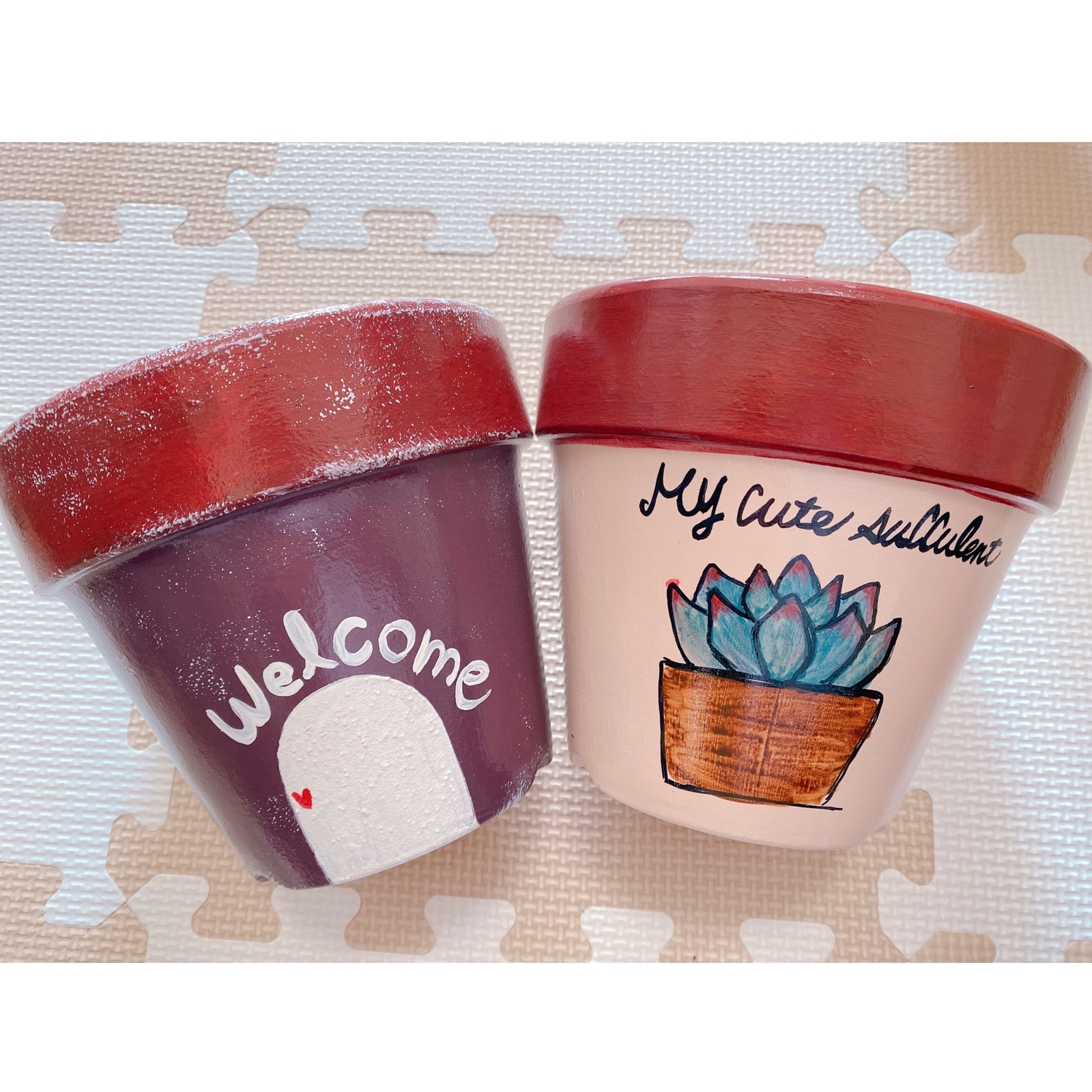 ルブの森☆様専用 リメ鉢♡リメイク鉢♡ハンドメイド♡5号