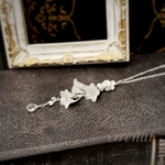 botanicalネックレス(snow white)