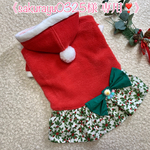 《 sakurayu0325様 専用❣️》小型犬用 犬服 クリスマス サンタ🤶ワンピース(サイズオーダー)