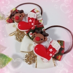 新作★大大人気‼️🆕Merry Christmas♡クリスマスチェック柄リボンのヘアゴム