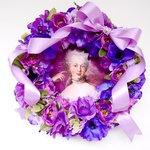🌹Rococo🌹フラワーリース🌸マリーアントワネット・パープル